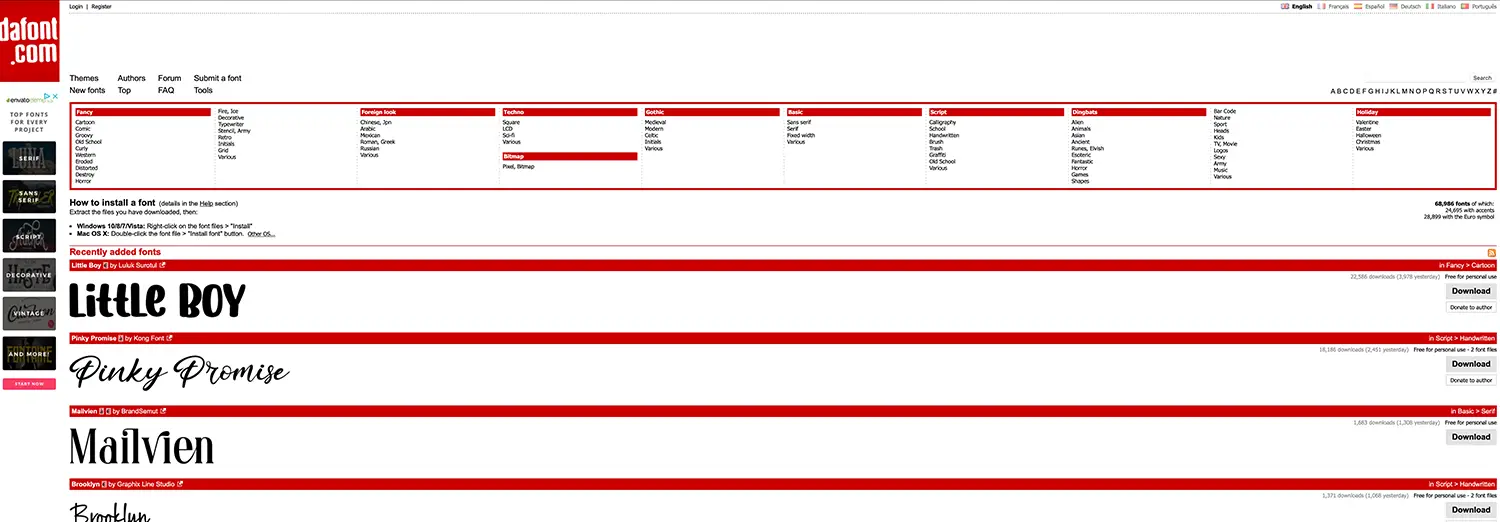 graphic design wireframe with red grid layout for website structure