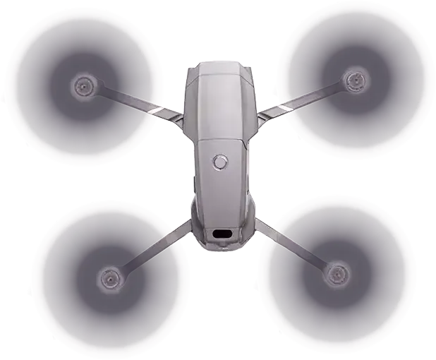 top-down drone photography of drone hovering in flight