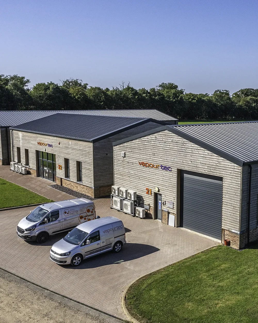 lab building photo using drone photography